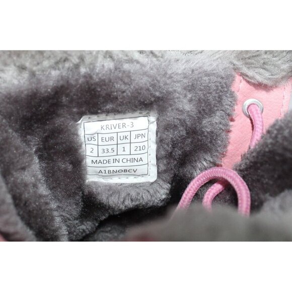 DREAM PAIRS Girls Pink Mid Calf Faux Fur Lined Winter Snow Muck Boots Youth 2 - Picture 9 of 14